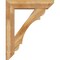 Ekena Millwork Olympic Slat Rough Sawn Bracket w/ Offset Brace, Western Red Cedar, 8"W x 34"D x 42"H BKT0806X34X42OLY06RWR - alternate 2